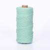 Em estoque fio de algodão colorido fio de algodão corda etiqueta de roupa têxtil decorativo feito à mão DIY fio de algodão tipo salsicha atacado