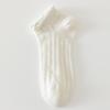 Calcetines Blancos de Verano para Mujer, Delgados de Malla de Algodón Puro Transpirables, Corea del Sur Japoneses Lazo Encaje Calcetines de Verano para Niñas