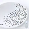 Decoraciones Brillantes para Uñas con Base Plana de Circonita, Mezcla de Circonitas Blancas Mini Pequeñas Biseladas de Base Plana con Forma Irregular Ojo de Caballo