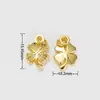 Colgante Chapado en Oro de 14K que Conserva el Color con la Palabra "Fortuna" Pulsera de Amuletos Pequeños Accesorio Pulsera DIY Accesorios de Cuentas para Collares Venta al por Mayor D104