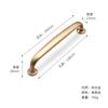 Puxador de Porta de Armário Puxador de Porta de Guarda-Roupa Gaveta Moderno Novo Estilo Chinês Estilo Americano Luxo Leve Dourado Puxador de Banheiro Porta de Cozinha