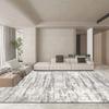 Alfombra Gris de Lujo Ligero Avanzada para Sala de Estar Mesa de Café Alfombra Sofá Simple Nórdico Impermeable Resistente a la Suciedad Mesita de Noche Grande Alfombrilla de Piso para el Hogar