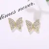 Mocasines Hebillas Accesorios Pedrería Mariposa DIY Aleación Joyería Accesorios Arte de Uñas Diamante Acabado Diamante Aretes Material Al por Mayor