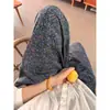Calça de Dormir Floral de Nicho com Design Retrô para Mulheres Verão 2026 Nova Tamanho Grande Solta para Casa Lounge Que Pode Ser Usada Fora