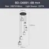 Apartamento Loft Escada Lustre Sala de Estar Iluminação de Cristal Escada Duplex Espaço Aberto Rotativo Amazon Estilo Nórdico