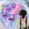 Goma Elástica Infantil Kuromi Melody Flor Banda para el Cabello Linda Princesa Alta Elasticidad Borla para el Cabello Anillo para el Cabello Accesorios para el Cabello