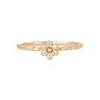 Anillo de Margarita Suave Estilo Francés para Mujer, Lujo Ligero, Sensación Elegante y de Alta Gama, Anillo Retorcido, Anillo Abierto Floral de Moda y Versátil