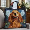 2026 Nova Série de Filhotes Transfronteiriça Estampa Digital Bolsa Tote Acolchoada de Ombro Fashion