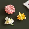 Molde de Silicona para Suculentas de Resina de Cristal, Fresia, Loto, Molde para Adorno de Piedra Difusora de Aroma de Yeso para Velas Perfumadas