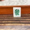 Material Blanco Hueso de Camello Tallado con las Palabras "Fa" y "Zhong" para Decoración, Accesorio Colgante DIY 201