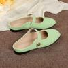 Pantuflas Baotou de suela suave para mujer, novedad de verano 2025, zapatos de mujer, pantuflas sin cordones, sandalias francesas para mujer.