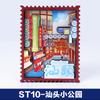 Hemu Wenchuang Shantou Imán de Madera para Refrigerador Ciudad DIY Estilo Nacional Madera Epoxi Imán para Refrigerador Venta al por Mayor