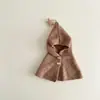 Chal coreano Yipan para niños, sombrero de invierno para niñas con estampado de estrellas, integrado, a prueba de viento y cálido, para exteriores, venta al por mayor