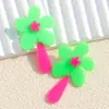 Pendientes de Nueva Llegada Primavera Color de Contraste Margarita Pendientes de Acrílico de Botón Fresco Retro Pendientes de Borla Joyería para Orejas para Mujeres