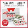Venta al por mayor hoja desechable para recortar cejas tatuaje ceja navaja de afeitar acero inoxidable profesional maquillador cuchillo para recortar cejas
