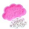 Feliz Aniversário Nuvens Molde de Silicone Flip para Doces Chocolate Bolo Decorativo DIY Ferramentas de Confeitaria