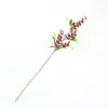 Fuente Transfronteriza Flor de Cuatro Hojas Fruta Roja Decoración del Hogar Europea Árbol de Navidad Flor de Espuma Arreglo Floral Flor Artificial Fruta de la Suerte