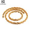 Collar creativo nuevo de acero inoxidable con encriptación, chapado al vacío en oro de 18 quilates, cadena unisex para clavícula, ventas directas de fábrica