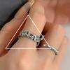 Versión coreana del anillo de plata de ley 925 con sentido de diseño nicho, anillo de viento frío para mujer que no se desvanece, anillo pesado retro, joyería al por mayor