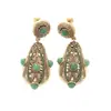 Pendientes Exóticos Medievales Nepaleses Estilo Xizang Retro Elegantes Simples Estilo Étnico Joyería de Oreja Personalizada Pendientes para Mujer