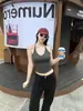 Camisola de verano para mujer con cuello halter para usar como prenda exterior, top sexy de látex acolchado con diseño de espalda descubierta, corte ajustado y espalda hermosa