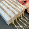 Nova corrente de diamante de cristal unilateral de 4 cm para sapatos, roupas, bolsas, acessórios de adorno de cabeça DIY Atacado