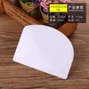 Raspador de Plástico Raspador Grande y Mediano tamaño pequeño Trapezoidal Triangular Semicírculo Transparente Suave Raspador Crema Horneado Rollos de Arroz Raspador