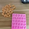 Molde de silicona líquida para decoración de tartas, fondant, galletas y botones con letras en inglés, venta directa de fábrica