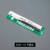 Suministro de origen Pinzas de acero inoxidable negras gruesas antiestáticas ESD para pestañas, clip pinza para recoger pelo de nido de pájaro para reparación electrónica