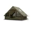 Barraca Inflável de Duas Portas para Uso Externo Transfronteiriço 6,3 Metros Quadrados Barraca de Camping Sem Montagem Proteção Solar Impermeável Barraca de Camping de Abertura Rápida