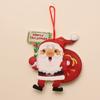 Adorno Navideño de Punto Papá Noel Reno Polvo Dorado Espuma Colorida Tablero KT Árbol de Navidad Colgante de Techo