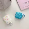 Funda colorida estilo coreano con lunares para auriculares, cubierta protectora adecuada para AirPods 1/2, 3ª y 4ª generación, pro3, funda de cobertura completa de 2ª generación