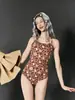 Trajes de Baño de Natación de Competición al por Mayor para Mujeres, Lindos y Modernos de Dibujos Animados Profesionales de Competición de una Pieza Triángulo Trajes de Baño de Entrenamiento para Estudiantes en Piscinas