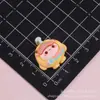 Accesorios de resina de fiesta de huevos lindos de dibujos animados, clips para el pelo DIY de pegamento de crema, dijes para zapatos, manualidades para fundas de teléfono