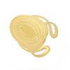 Directo de fábrica europeo y americano transfronterizo anillo abierto ovalado grande con patrón de cáñamo personalidad moda anillo de acero inoxidable 304