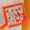 Pulseras Navideñas Más Vendidas, Pulseras Hechas a Mano, Pulseras Coloridas, Regalos de Navidad, Joyería Versátil al por Mayor, Joyería para Niños