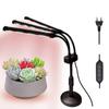 Luz de Crescimento para Plantas de Mesa LED Espectro Completo Temporizada para Plantas Verdes Aquário Suculentas Flores Ervas Plantas Legumes