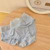 [Perda clara de 5 dobras] calcinha de máscara de amor gelada de seda sem costura respirável ultra-fina cintura calcinhas femininas com fundo de algodão