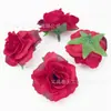 Capullos de Rosa Pequeños Simulados Cabezas de Flores de Tela de Seda Materiales para Manualidades de Guirnaldas Accesorios para el Cabello Accesorios para Arreglos Florales de Pared de Fondo de Boda Suelo