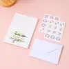 Tarjetas de Agradecimiento y Bendición Florales Plegables a la Mitad Set Combinado de Amazon con Pegatinas Selladoras para Sobres