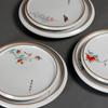 Estilo Chinês Kiln Ru Almofada de Suporte para Bule Suporte Seco para Bule Abertura Conjunto de Chá Kung Fu Acessórios Suporte para Tigela Coberta Prato de Frutas de Porcelana Ru