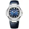 Reloj Auténtico Nuevo para Hombre Resistente al Agua Correa de Cuero Luminoso Moda Calendario de Negocios Reloj de Pulsera para Estudiante Hombre