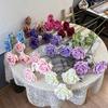 Alto nível artificial flor estrela lua rosa casamento estrada guia arranjo de flores sala estar decoração casamento decoração foto flor falsa