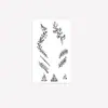 Pegatinas de Tatuaje Estilo Ins de Rama y Hoja de Henna, Impermeables y de Larga Duración, Estilo Indio Pintado a Mano, Tatuajes Decorativos para Dedos y Dorso de la Mano