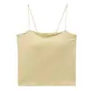 Nova Camisola de Algodão Tomara que Caia com Bojo, Modelagem Justa, Fashion, Sexy, Tendência para Influenciadores