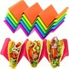 Bandeja para panqueques con forma de taco y ondas multicolor, exclusiva transfronteriza, parrilla mexicana para enchilados, venta al por mayor