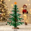 2026 Nova Decoração de Natal Pequena Árvore de Natal de Mesa Pacote de Material DIY para Casa Mini Enfeite Pequeno Presente