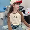 Otoño e Invierno Nuevo Estilo Terciopelo Alemán Mediano y Grande Infantil Dibujos Animados Estilo Coreano Camisetas Interiores Camisetas Versátiles Estampadas Cálidas