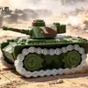 Tanque de guerra modelo camuflaje juguete de plástico para niños, juguete educativo, venta al por mayor