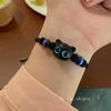 Pulseira de gatinho estilo novo chinês pulseira de cabeça de gato preto criativa personalizada para homens e mulheres presente de aniversário para namorada